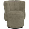 COCKTAILSESSEL in Webstoff Graubraun  - Graubraun/Schwarz, Design, Holz/Textil (73/82/62cm) - Emilio Belluti