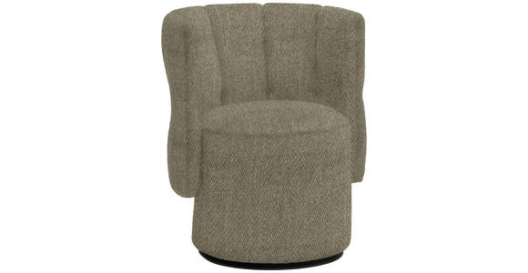 COCKTAILSESSEL - Graubraun/Schwarz, Design, Holz/Textil (73/82/62cm) - Emilio Belluti
