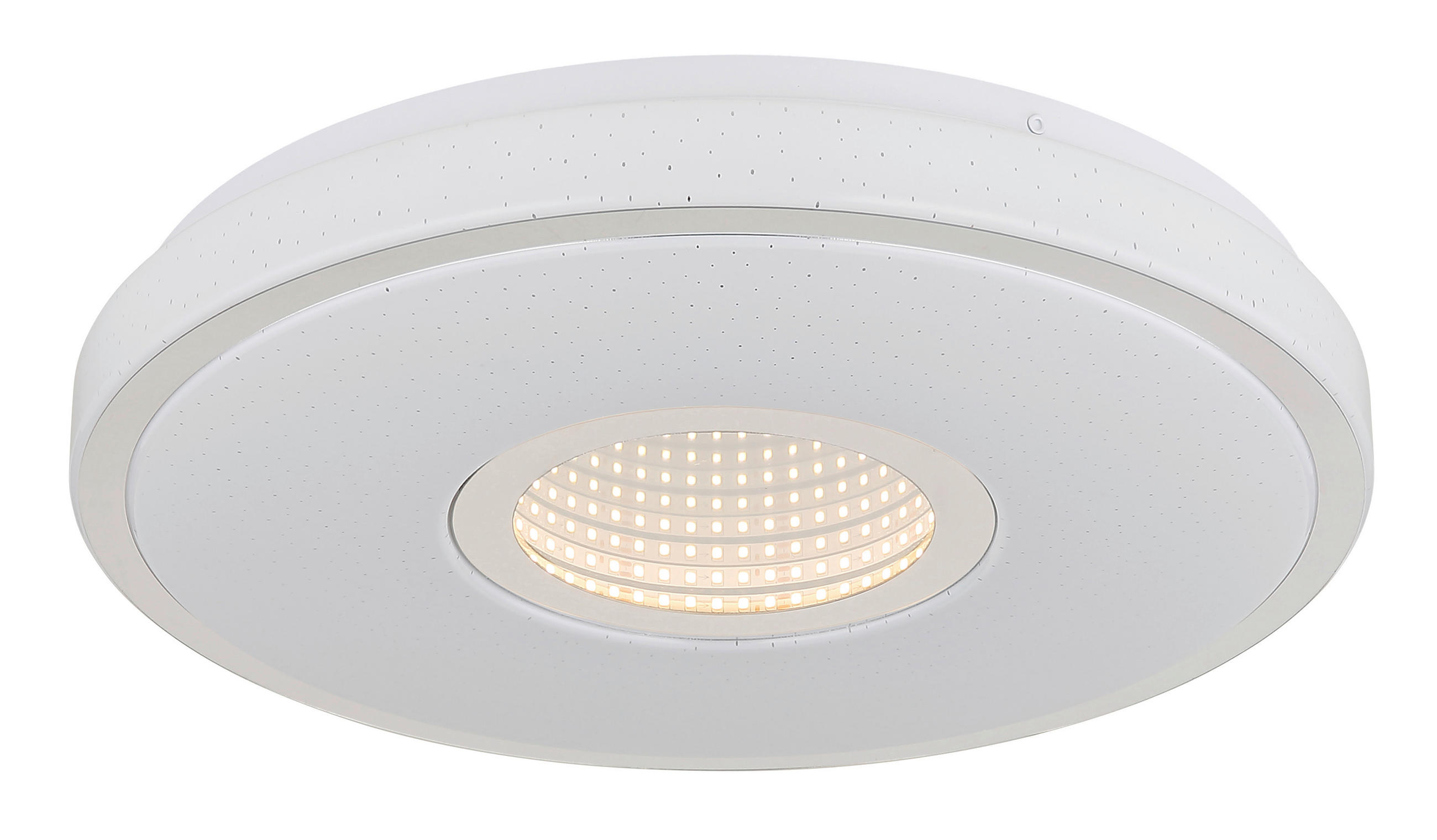 LED-DECKENLEUCHTE  38/6,5 cm    - Chromfarben/Weiss, Basics, Kunststoff/Metall (38/6,5cm) - Globo