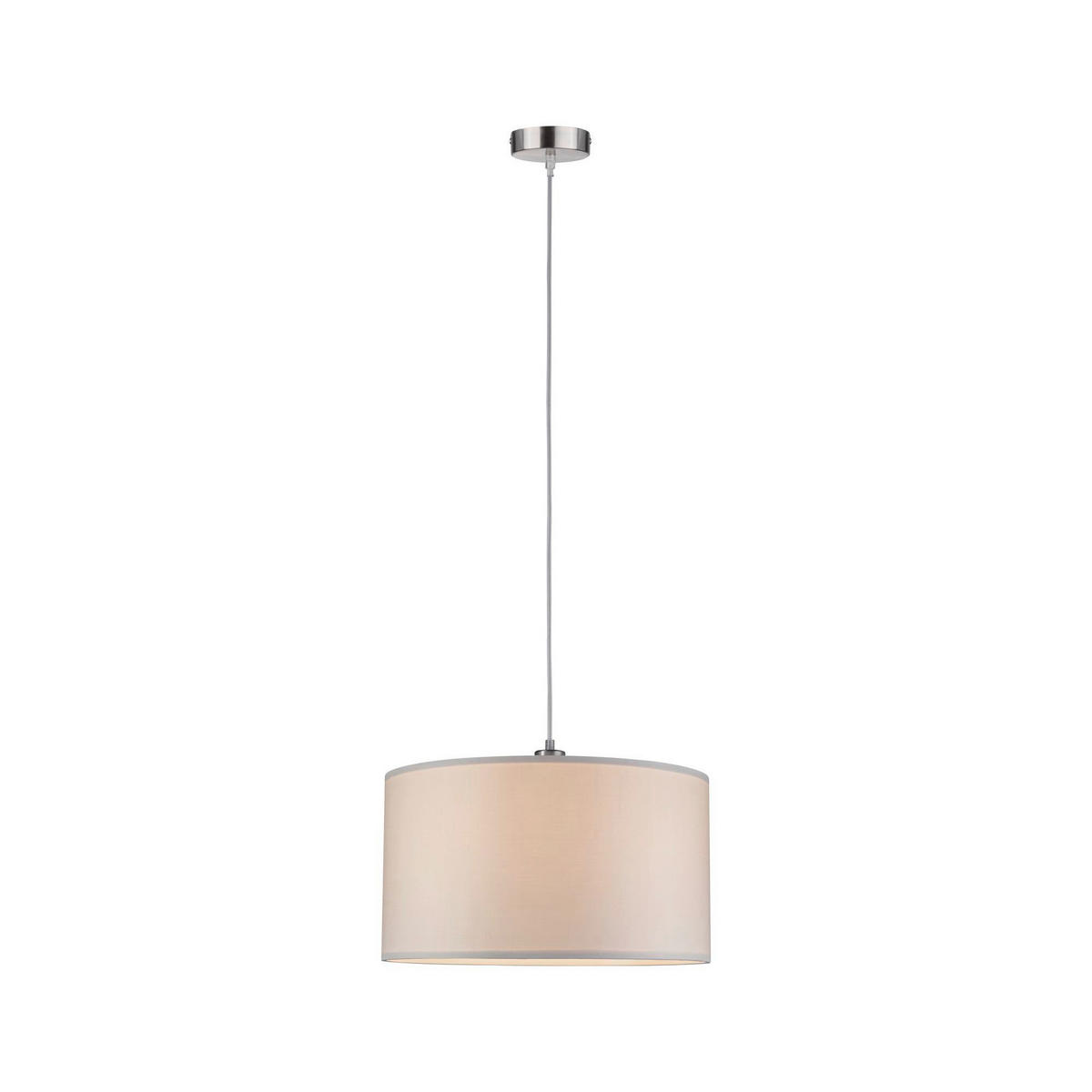 Hängeleuchte max. 60 Watt 45/110 cm  - Creme, Design, Textil/Metall (45/110cm) - Paulmann