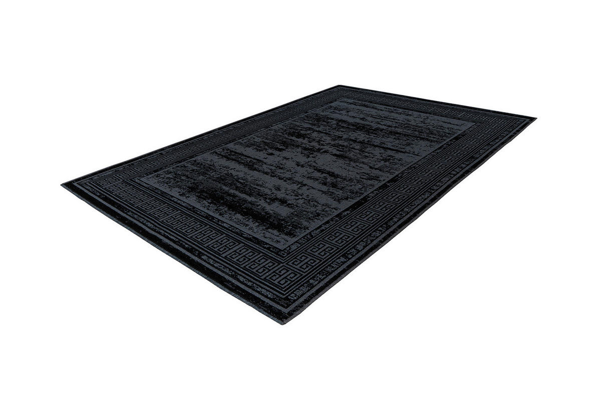KOBEREC TKANÝ NA PLOCHO, 120/170 cm, černá - černá, Konvenční, textil (120/170cm)