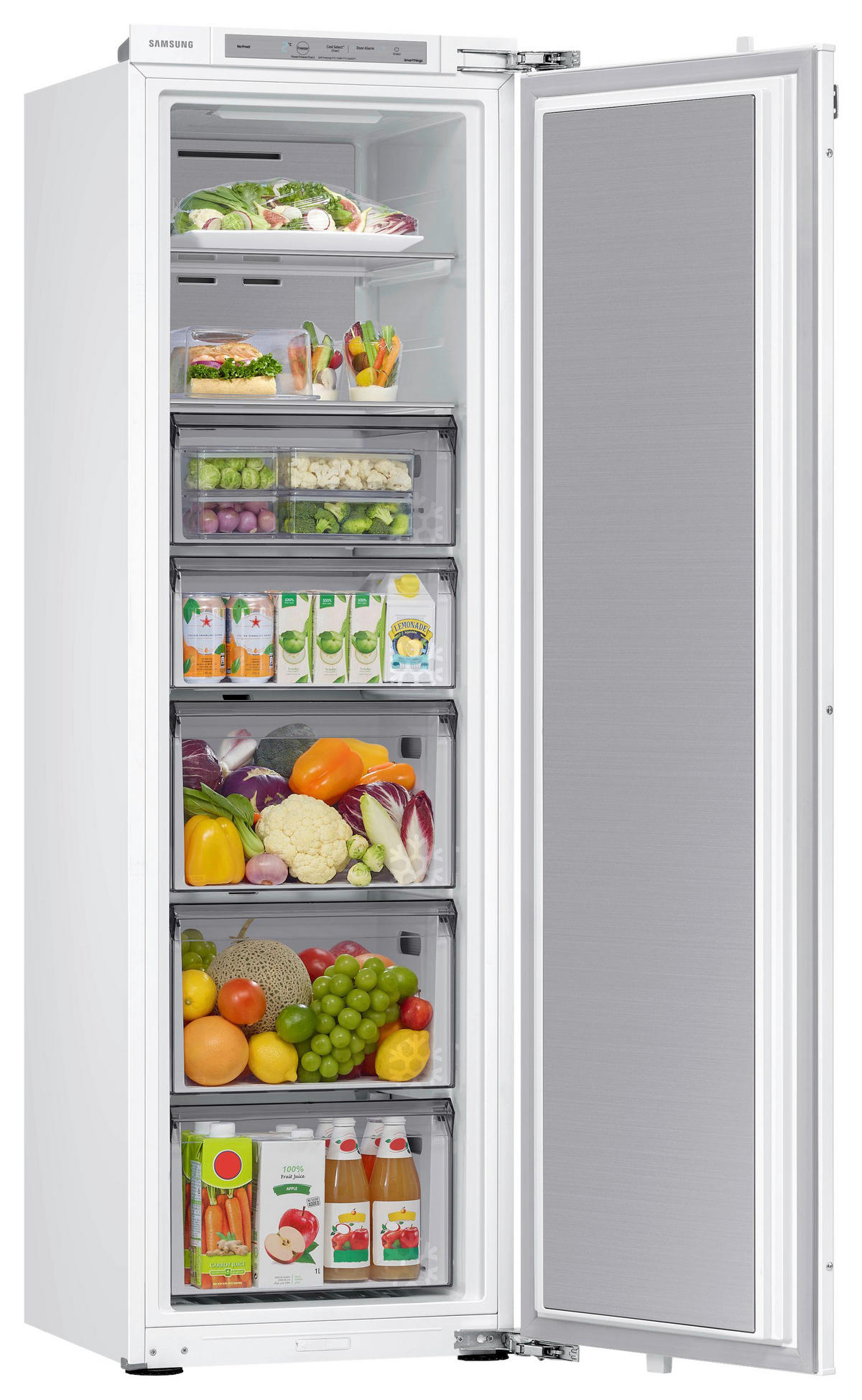 EINBAUGEFRIERSCHRANK BRZ22720EWW/EF  - Weiß, Basics, Glas/Kunststoff (54,0/177,5/55,0cm) - Samsung