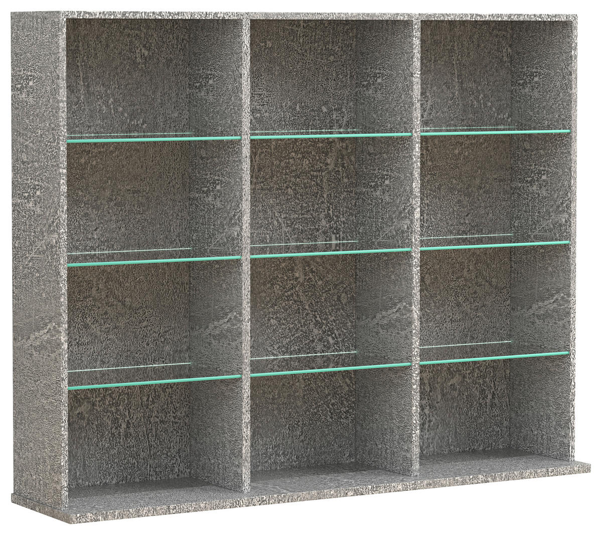 REGAL Grau  - Grau, Design, Glas/Holzwerkstoff (102/82/23cm) - MID.YOU