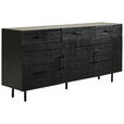 SIDEBOARD  170/80/40 cm 3 Schublade(n)  - Schwarz, LIFESTYLE, Holz/Metall (170/80/40cm) - Landscape