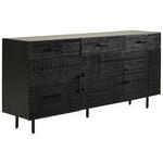 SIDEBOARD  170/80/40 cm 3 Schublade(n)  - Schwarz, LIFESTYLE, Holz/Metall (170/80/40cm) - Landscape