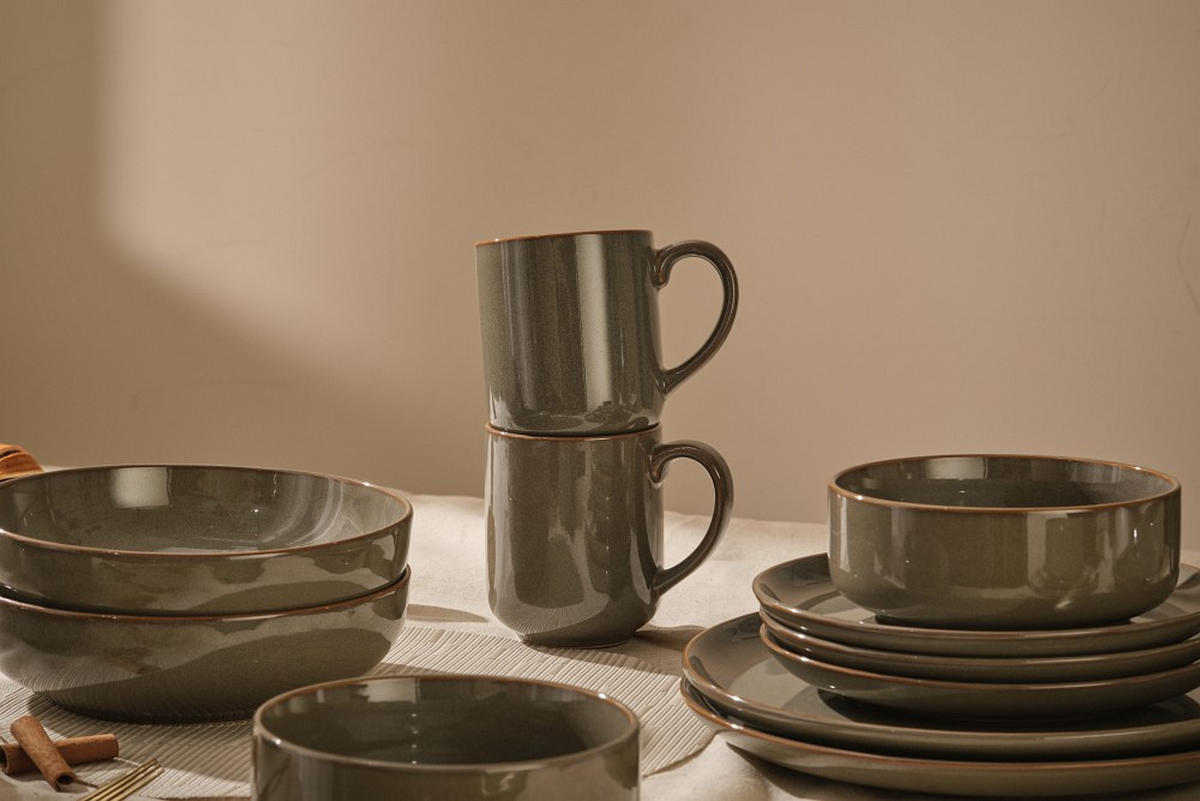 KOMBISERVICE Marbella 20-teilig  - Braun, Trend, Keramik - Novel