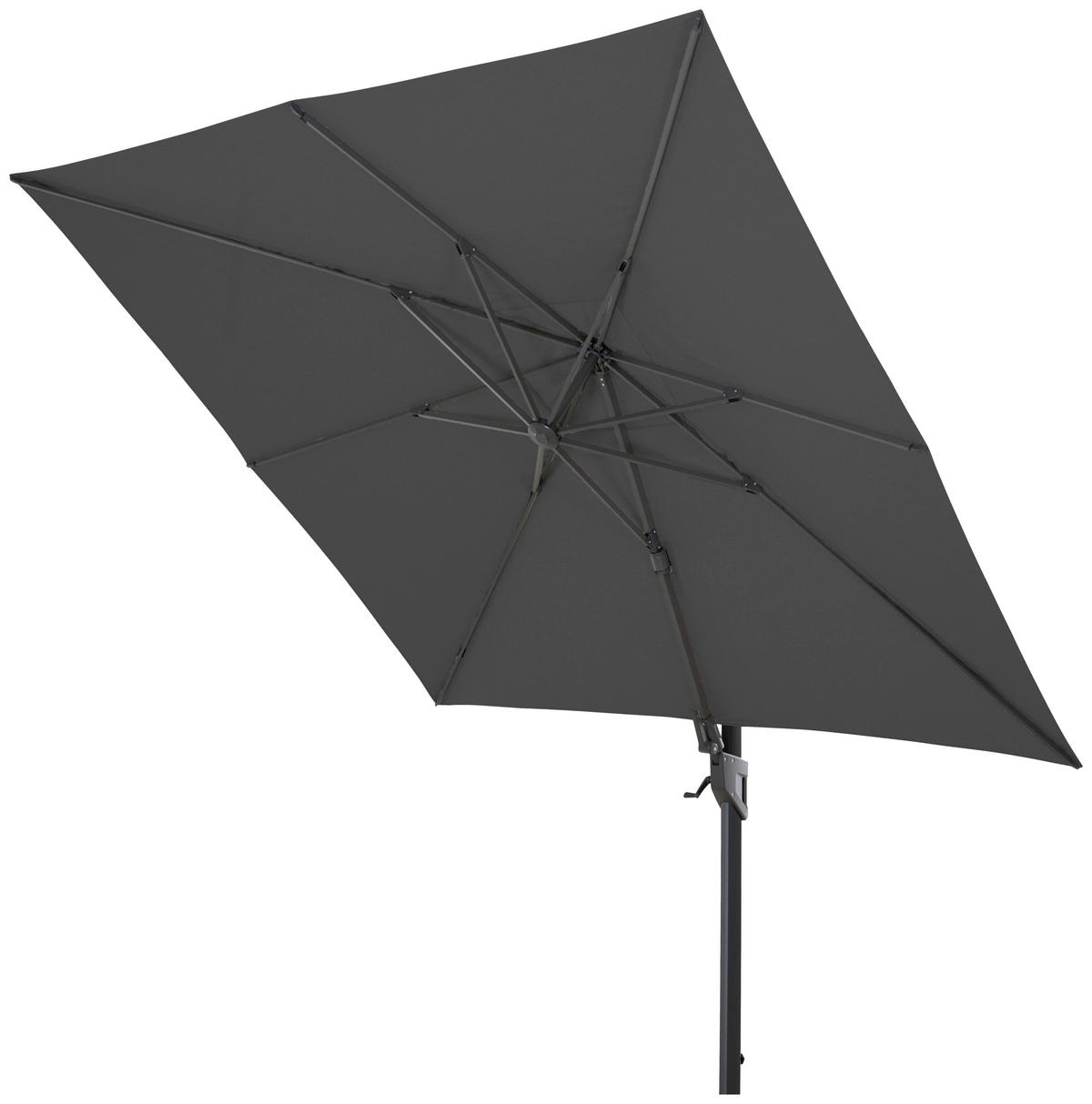 AMPELSCHIRM  300/300 cm  - Anthrazit, MODERN, Textil/Metall (300/300cm) - Siena Garden