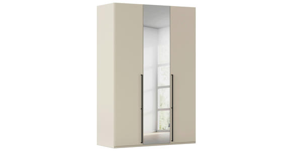 DREHTÜRENSCHRANK 151/235/61 cm,  in Champagner, 3-türig  - Chromfarben/Champagner, Basics, Glas/Holzwerkstoff (151/235/61cm) - Novel