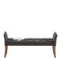 SITZBANK Flachgewebe Anthrazit - Anthrazit/Braun, LIFESTYLE, Holz/Textil (140/65/45cm) - Ambia Home
