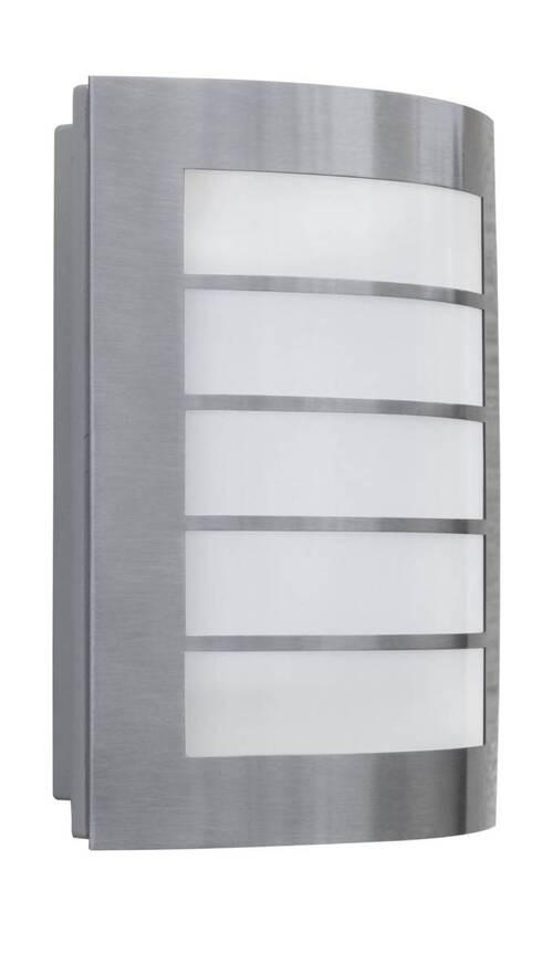 AUßENWANDLEUCHTE Slim 17,6/21,6/6,5 cm   - Edelstahlfarben, Basics, Metall (17,6/21,6/6,5cm)