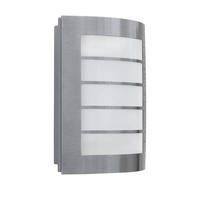 AUßENWANDLEUCHTE Slim 17,6/21,6/6,5 cm   - Edelstahlfarben, Basics, Metall (17,6/21,6/6,5cm)