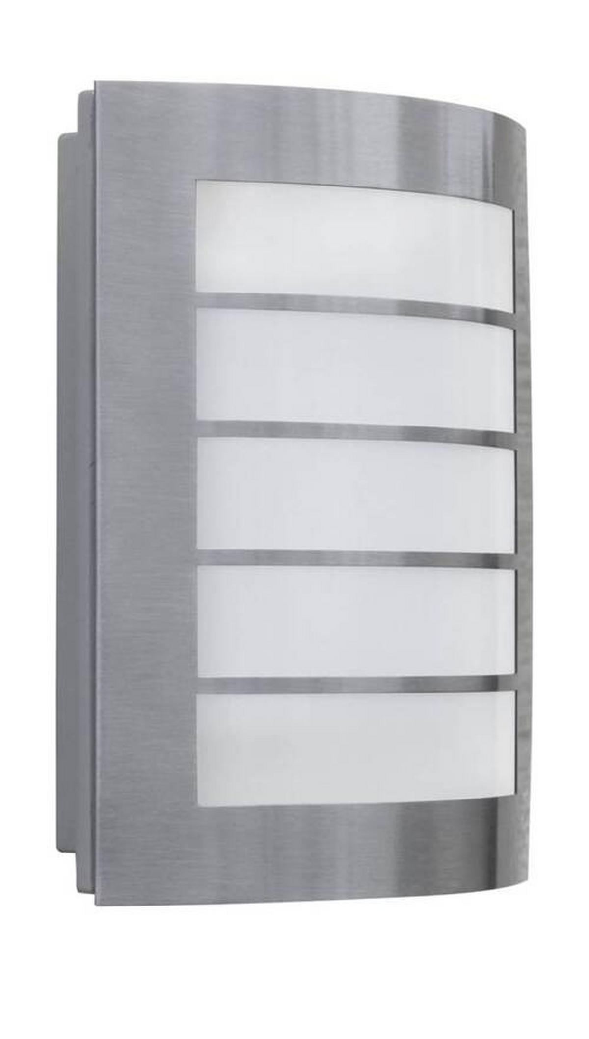 AUßENWANDLEUCHTE Slim 17,6/21,6/6,5 cm   - Edelstahlfarben, Basics, Metall (17,6/21,6/6,5cm)
