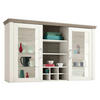 AUFSATZSCHRANK 184,1/112/44,2 cm  - Eichefarben/Weiß, Design, Glas/Holzwerkstoff (184,1/112/44,2cm) - SetOne by Musterring