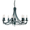 KRONLEUCHTER Maypole 60/100 cm   - Schwarz, KONVENTIONELL, Metall (60/100cm) - Searchlight