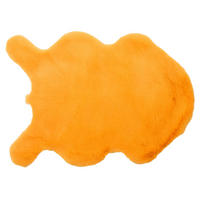 UMĚLÁ KOŽEŠINA, 55/80 cm, oranžová - oranžová, Basics, textil (55/80cm)