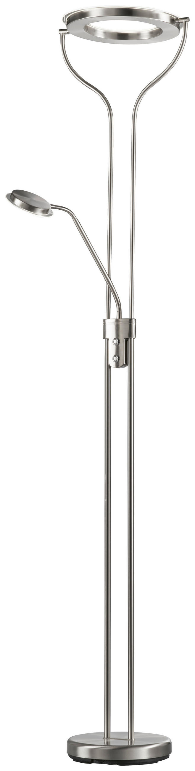 LED-DECKENFLUTER 36/47/180 cm    - Nickelfarben, Design, Metall (36/47/180cm) - Fischer & Honsel