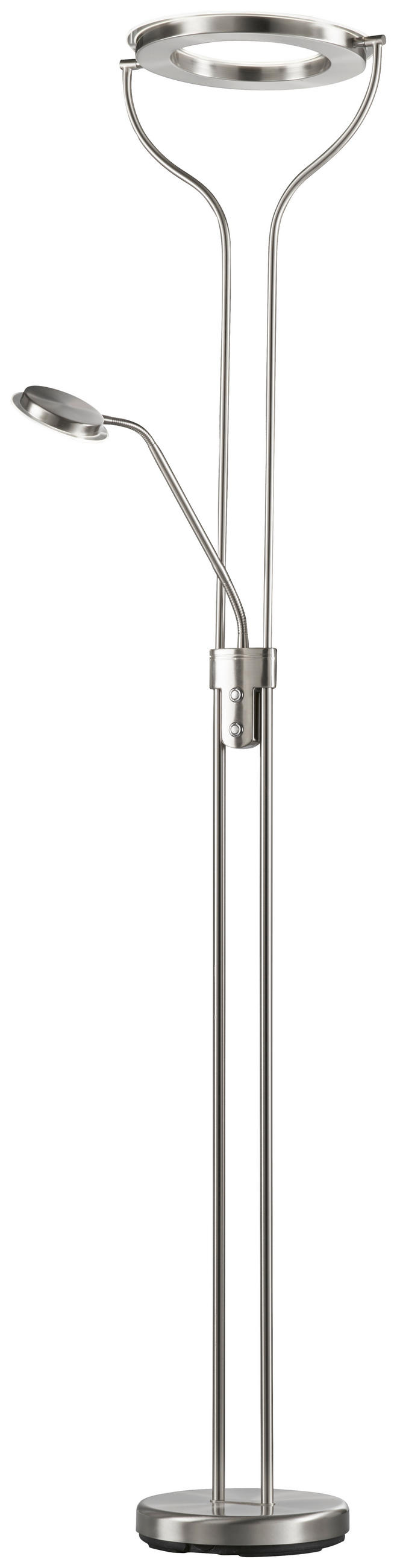LED-DECKENFLUTER 36/47/180 cm    - Nickelfarben, Design, Metall (36/47/180cm) - Fischer & Honsel