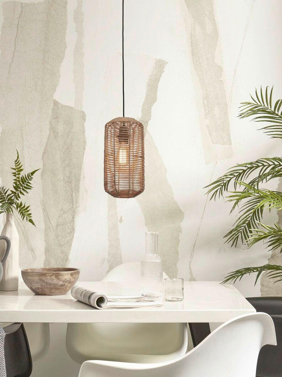 HÄNGELEUCHTE GOOD&MOJO 18/18/35 cm   - Naturfarben, Trend, Holz (18/18/35cm) - Good & Mojo