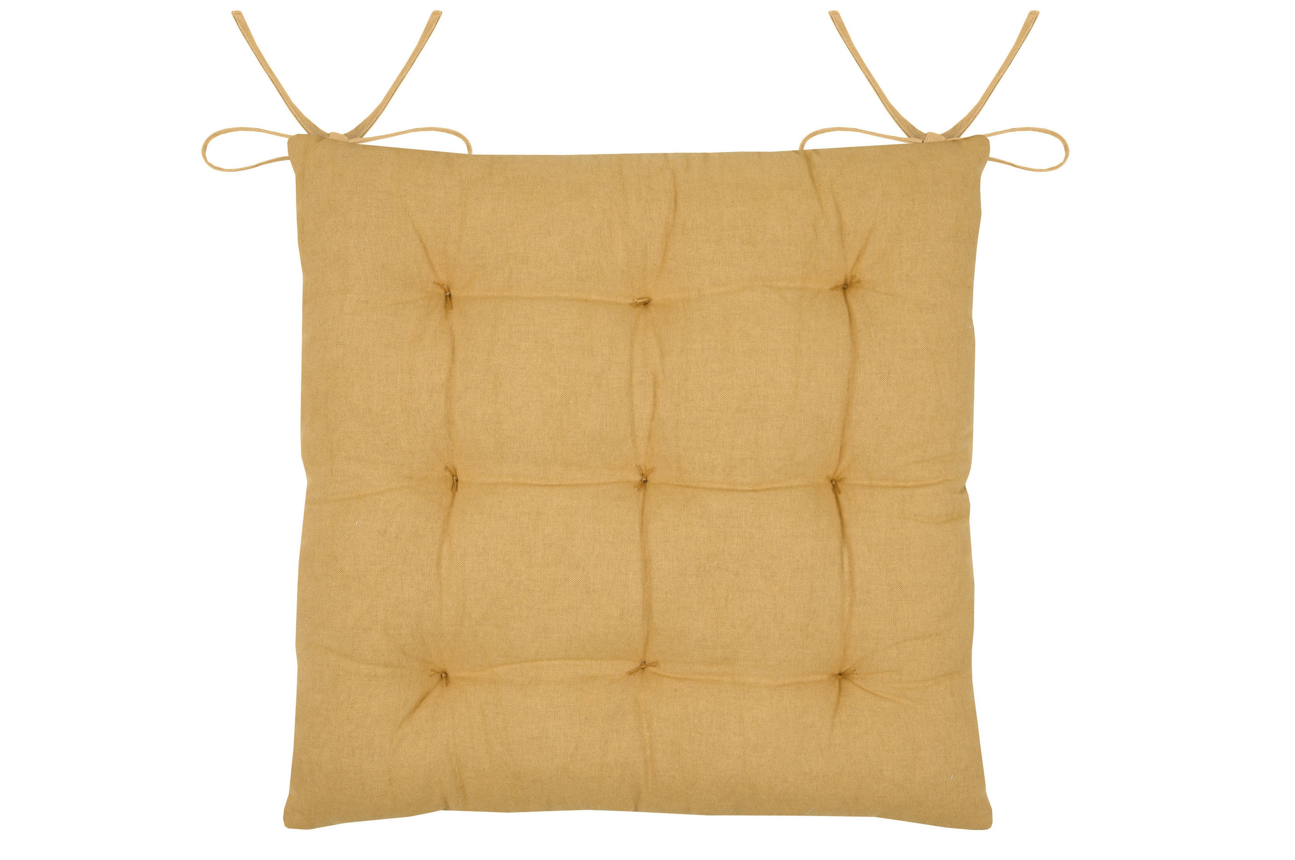 JASTUK ZA STOLICU     - boje senfa, Konvencionalno, tekstil (38/38cm)