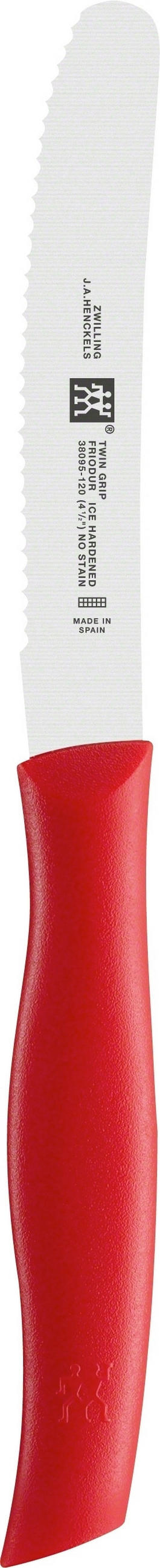 UNIVERSALMESSER TWIN Grip  - Edelstahlfarben/Rot, Basics, Kunststoff/Metall - Zwilling