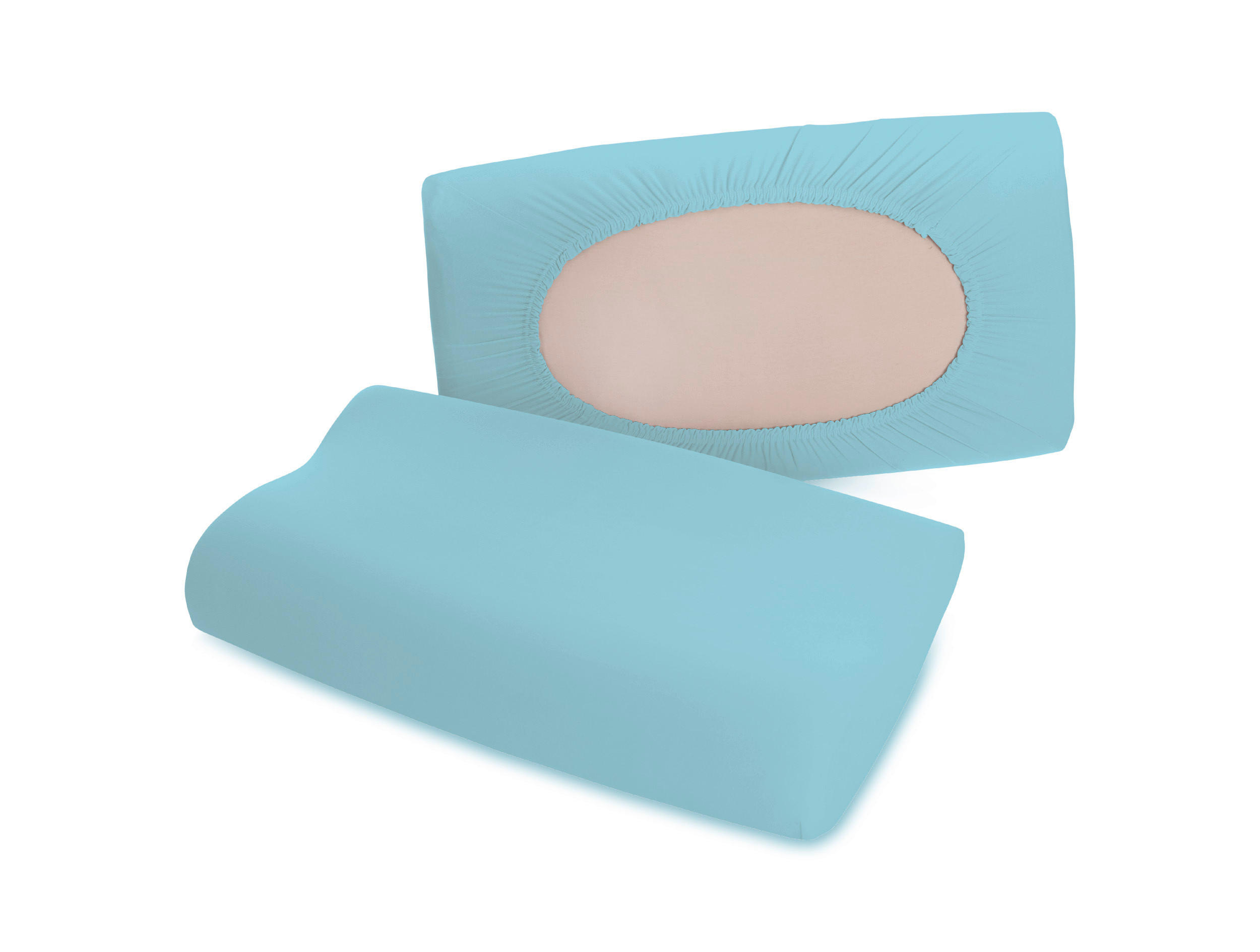 KOPFKISSENBEZUG PURE 40-70/40-90 cm  - Hellblau, Basics, Textil (40-70/40-90cm) - Schlafgut