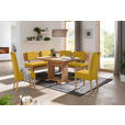 ECKBANK 160/200 cm  in Buchefarben, Currygelb  - Currygelb/Buchefarben, Natur, Holz/Textil (160/200cm) - Cantus
