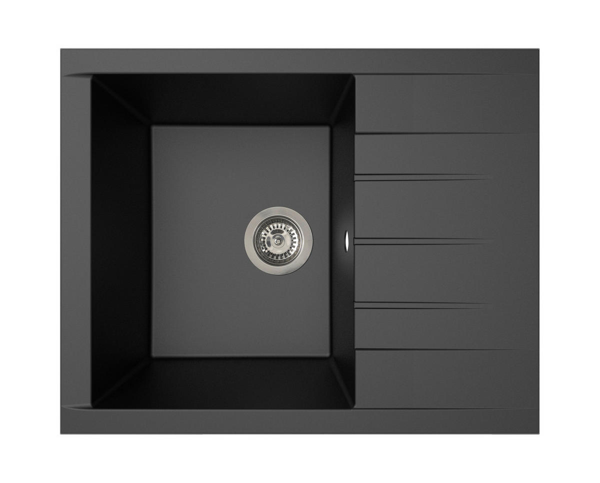 DISKHO 175000000283  - svart, Basics, glas/plast (62/21/50cm) - Respekta