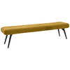 SITZBANK - Gelb/Schwarz, Design, Textil/Metall (200/48/47cm) - Dieter Knoll
