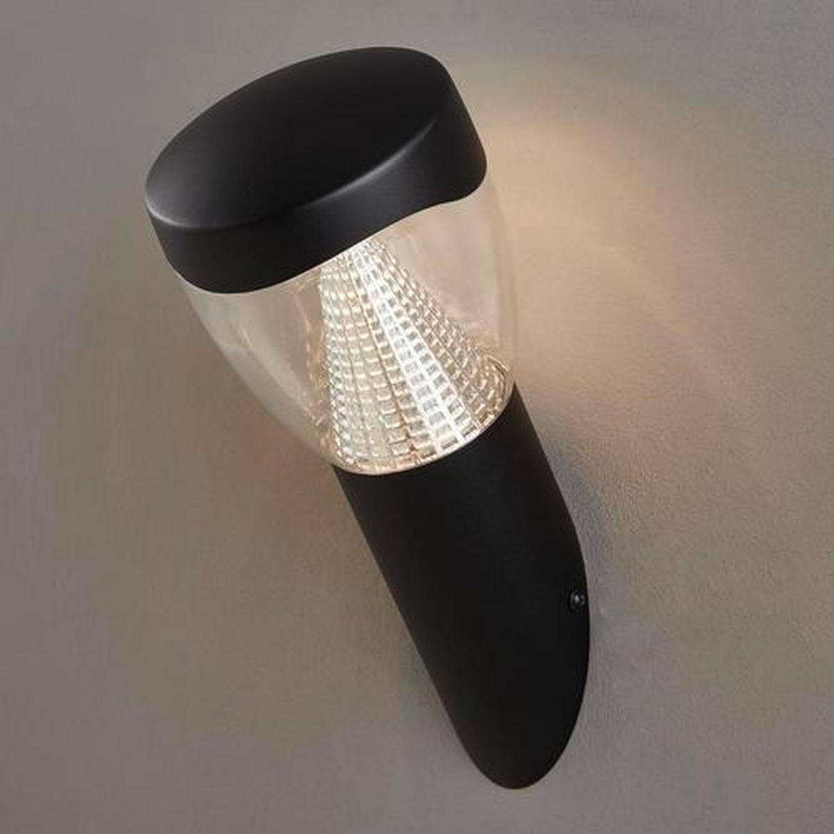 AUßENWANDLEUCHTE 12/12/29 cm   - Schwarz, KONVENTIONELL, Metall (12/12/29cm) - Ambia Garden
