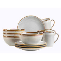 FRÜHSTÜCKSSERVICE Weiß SMOKY'S  - Weiß, Basics, Keramik - Mäser