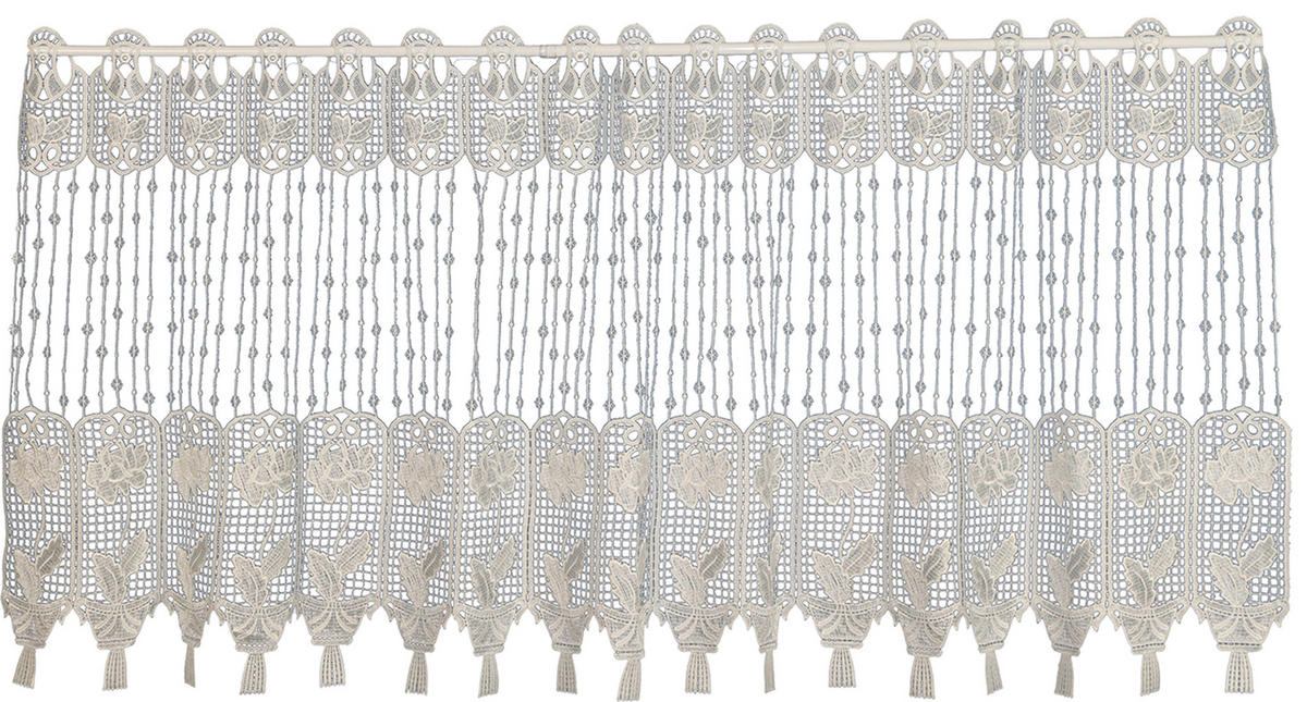 KURZGARDINE    143/58 cm  - Weiß, Basics, Textil (143/58cm)