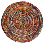 WEBTEPPICH 120 cm Sixteen round  - Multicolor, Trend, Textil (120cm) - Novel