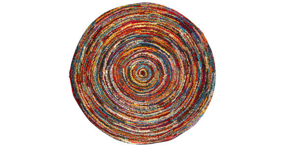 WEBTEPPICH 120 cm Sixteen round  - Multicolor, Trend, Textil (120cm) - Novel