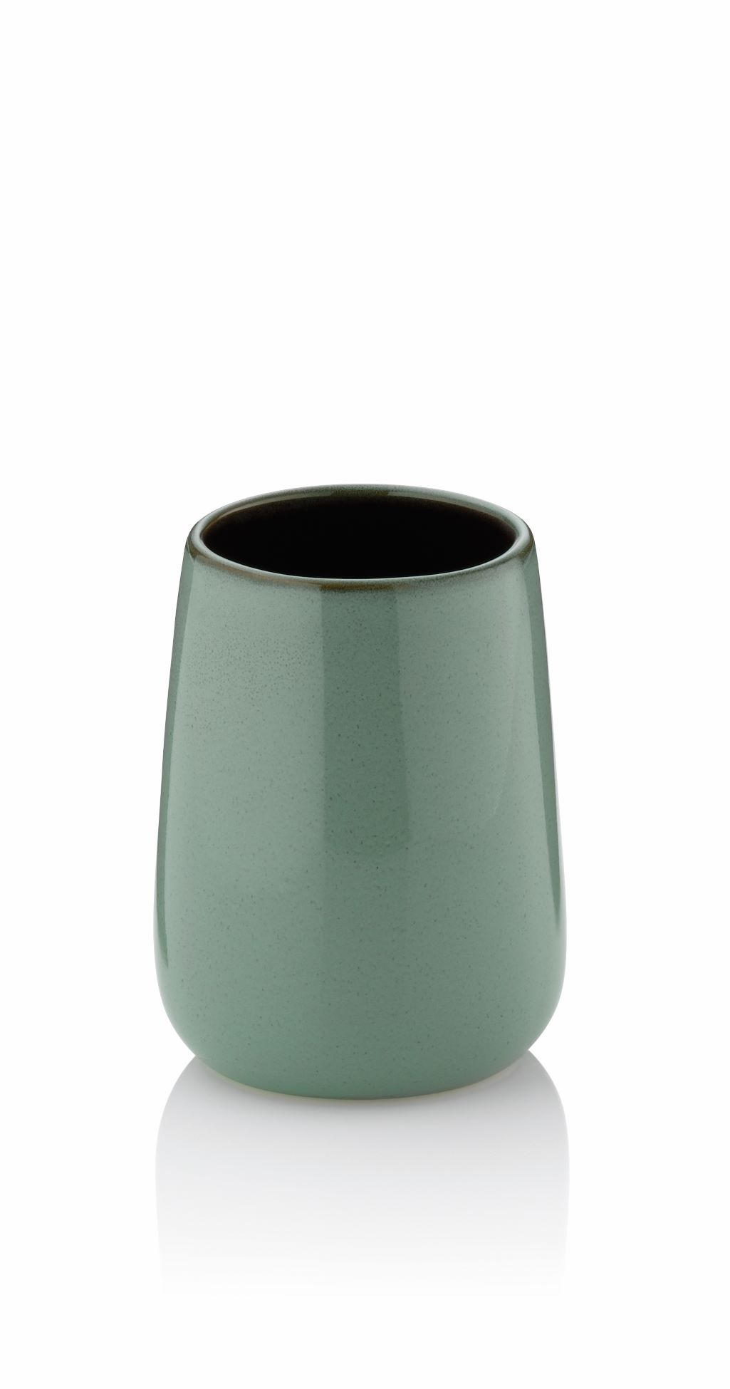 ZAHNPUTZBECHER Keramik  - Grün, Basics, Keramik (8/10,5cm) - Kela