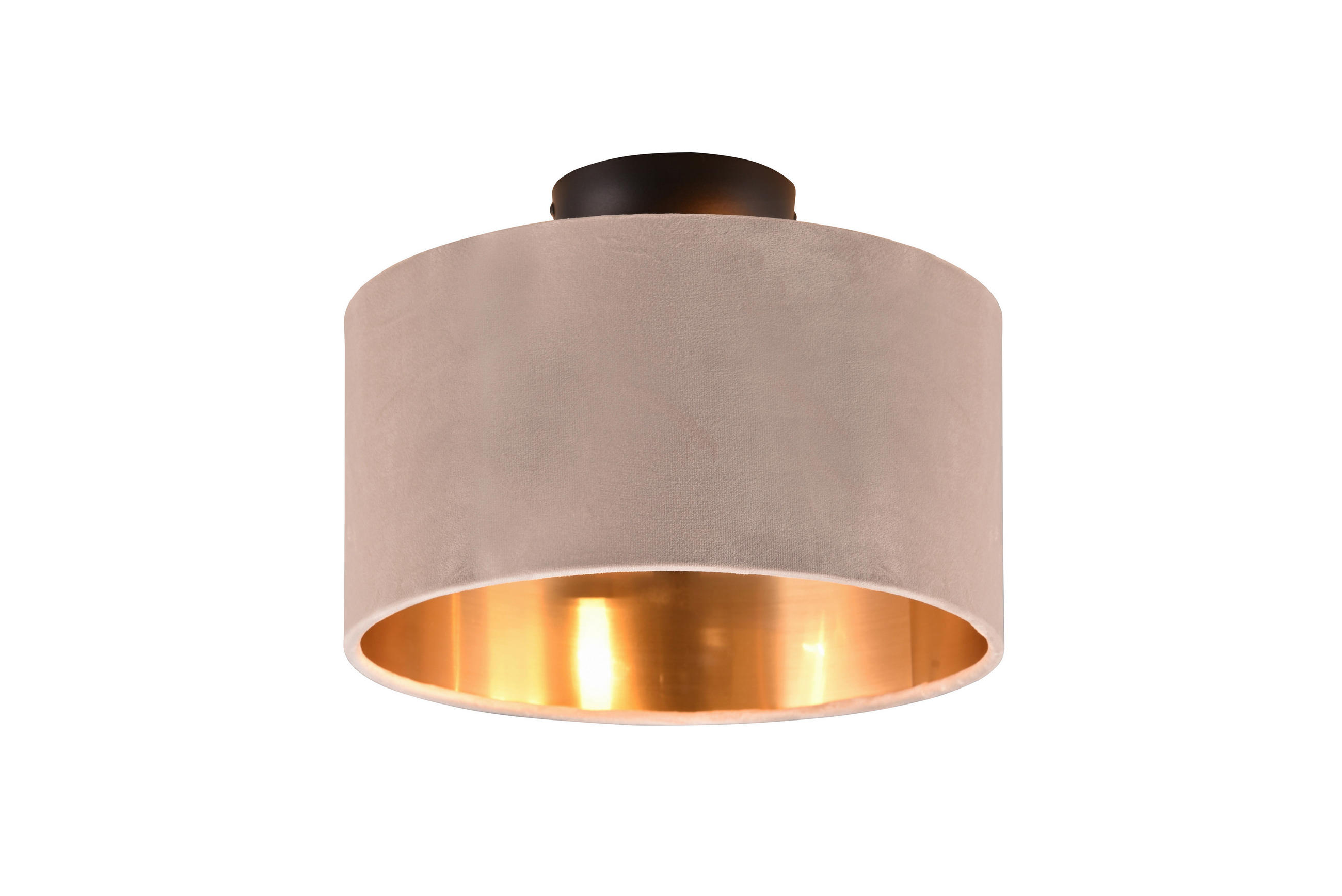 DECKENLEUCHTE  30/22 cm    - Beige/Goldfarben, Basics, Textil/Metall (30/22cm) - Trio Leuchten