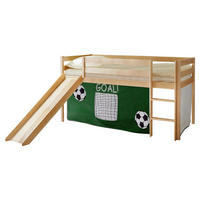 POSTEL S PROSTOREM NA HRANÍ, 90/200 cm barvy borovice, tmavě zelená - barvy borovice/tmavě zelená, Natur, dřevo (90/200cm) - MID.YOU