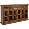 SIDEBOARD in 210/120/45 cm - Braun, Trend, Glas/Holz (210/120/45cm) - Ambia Home