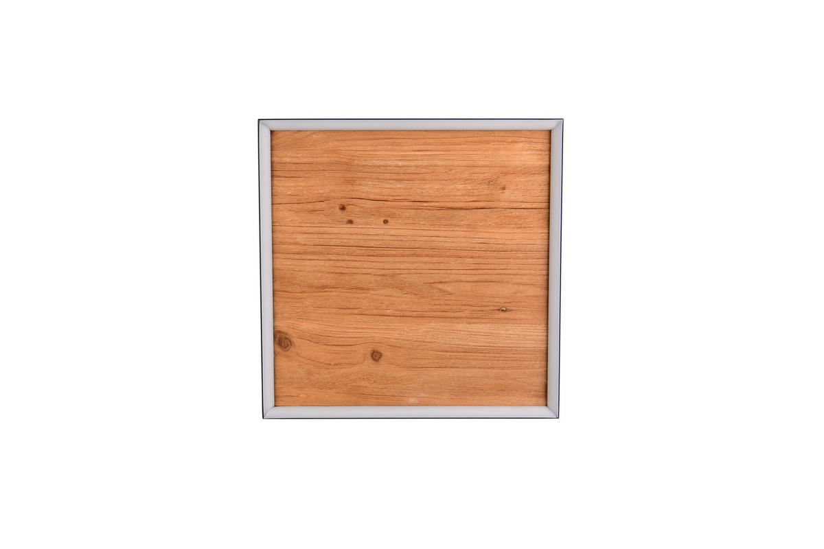 LED-DECKENLEUCHTE 45/45/7,5 cm   - Schwarz/Kieferfarben, Natur, Holz/Metall (45/45/7,5cm)