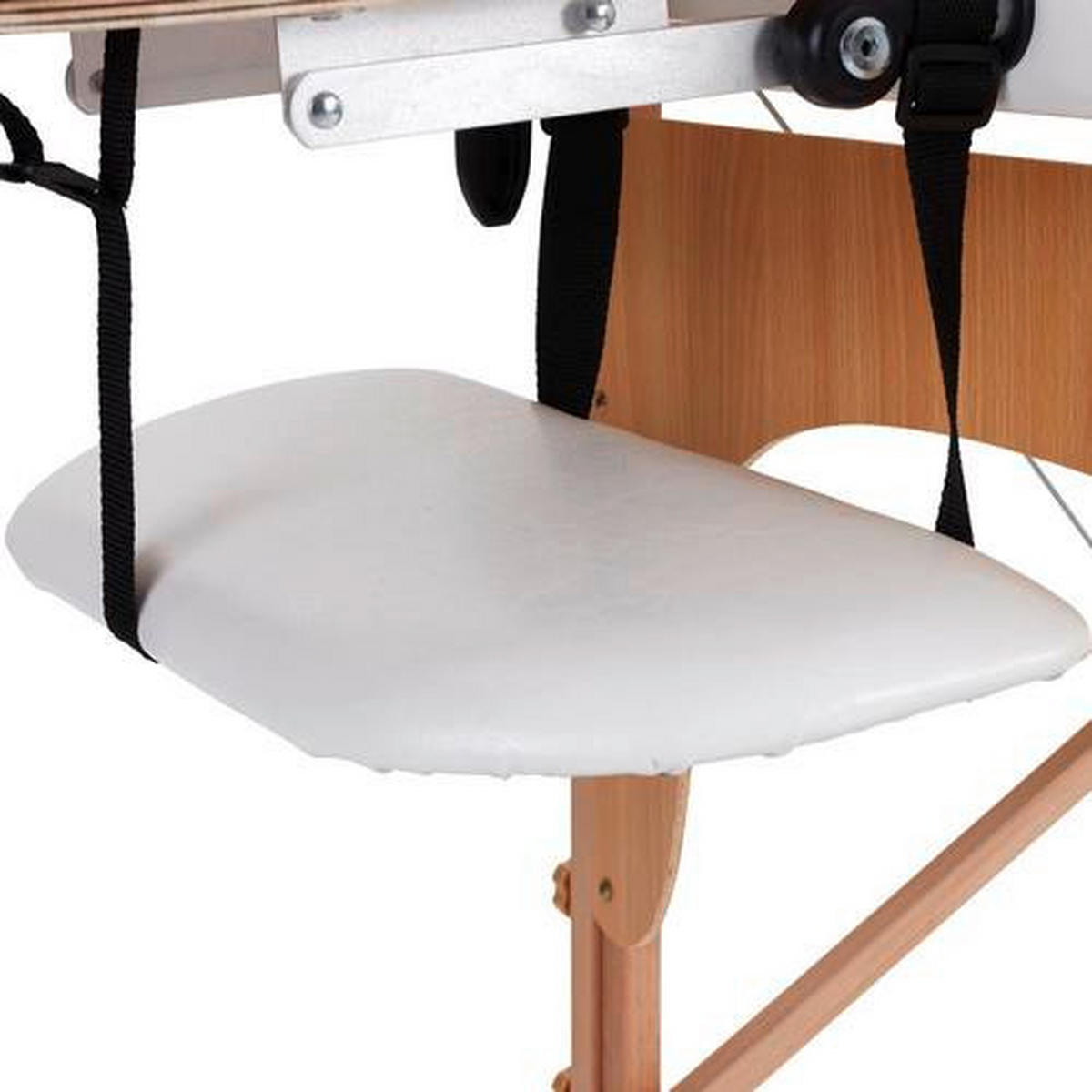 MASSAGELIEGE - Weiß, Trend, Holz/Holzwerkstoff (185/70/62-85cm) - Novel