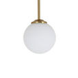 HÄNGELEUCHTE 31/31/55,5 cm  - Goldfarben/Weiß, Trend, Glas/Metall (31/31/55,5cm) - Novel