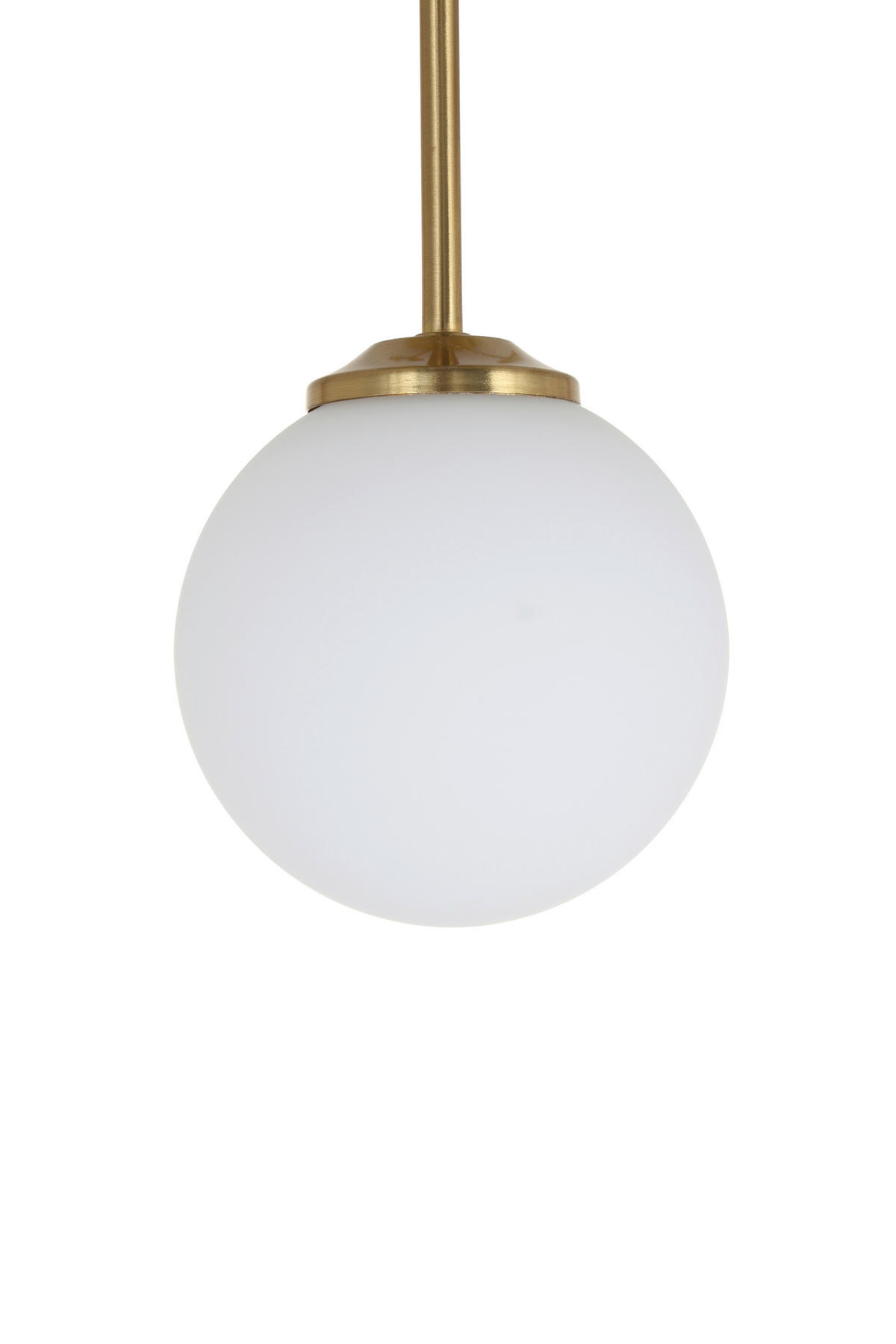 HÄNGELEUCHTE 31/31/55,5 cm   - Goldfarben/Weiß, Trend, Glas/Metall (31/31/55,5cm) - Novel