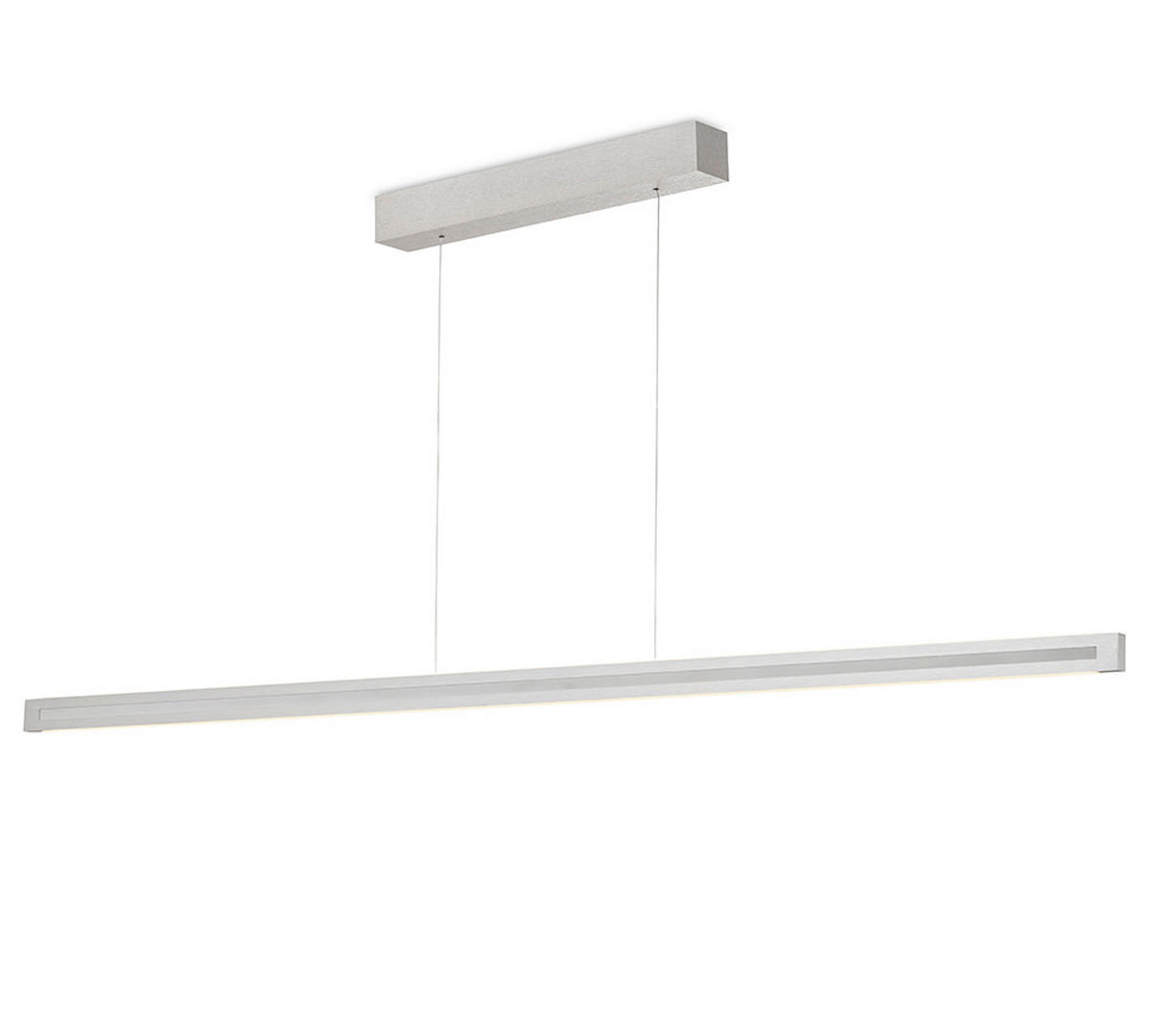 LED-HÄNGELEUCHTE Aera 143/180/9,5 cm  - Nickelfarben, Design, Metall (143/180/9,5cm) - Grossmann