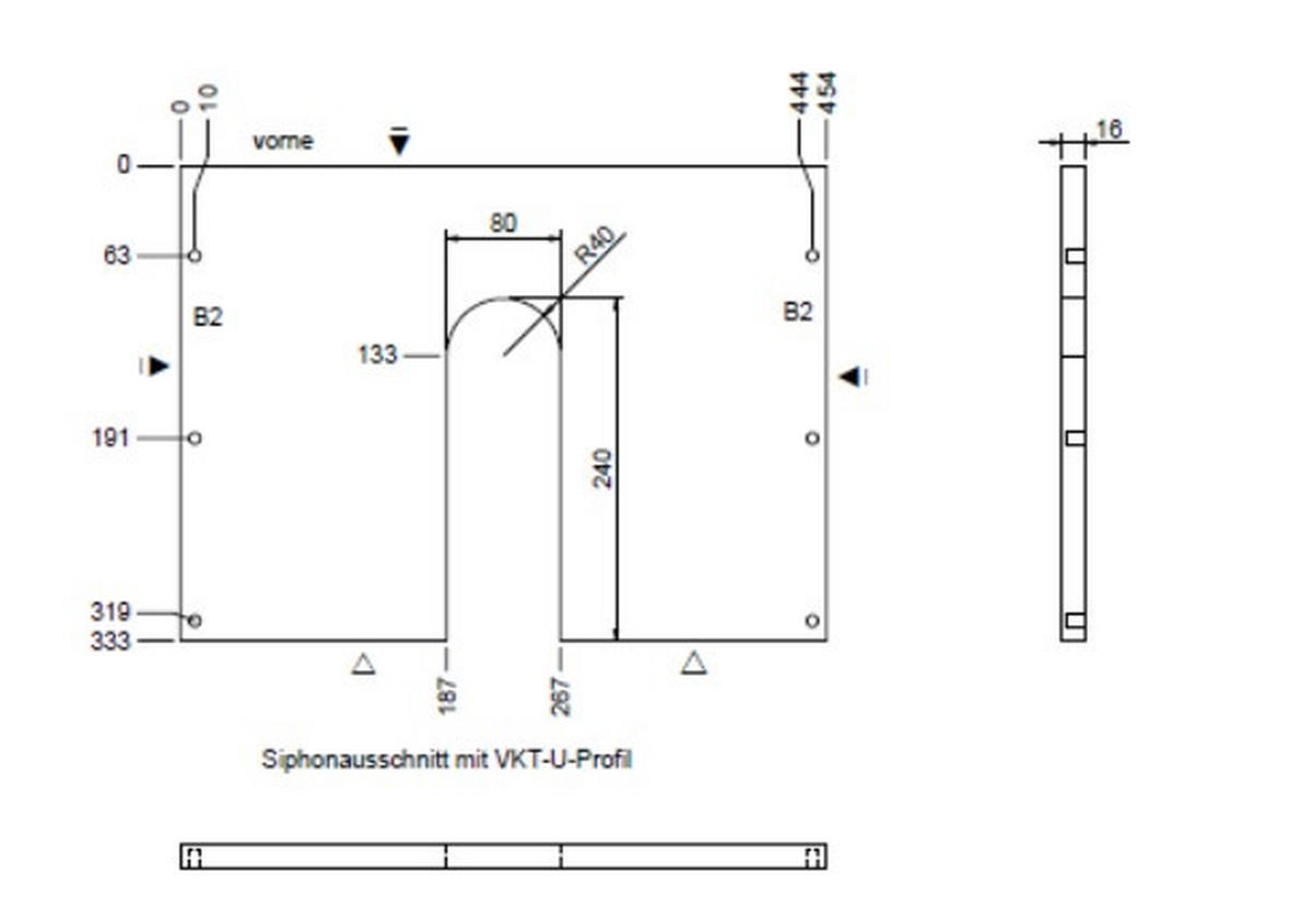 WASCHBECKENUNTERSCHRANK 45/49,8/33,3 cm  - Eiche dunkel/Chromfarben, KONVENTIONELL, Holzwerkstoff/Metall (45/49,8/33,3cm) - Sadena