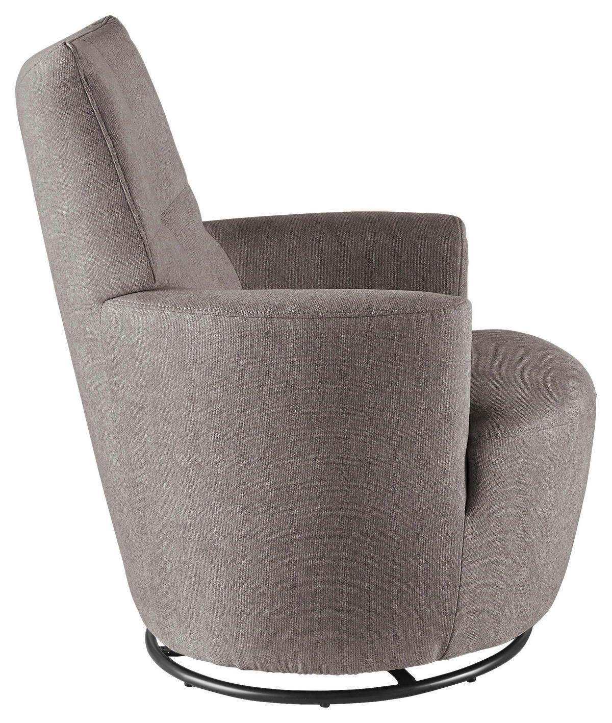 SESSEL Webstoff Grau    - Schwarz/Grau, Design, Textil/Metall (80/96/88cm) - SetOne by Musterring