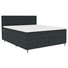 BOXSPRINGBETT 180/200 cm  Anthrazit  - Anthrazit/Schwarz, Konventionell, Textil/Metall (180/200cm) - Carryhome