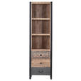 REGAL  55/190/43 cm Braun, Naturfarben, Schwarz  - Schwarz/Braun, Design, Holz/Holzwerkstoff (55/190/43cm) - Landscape