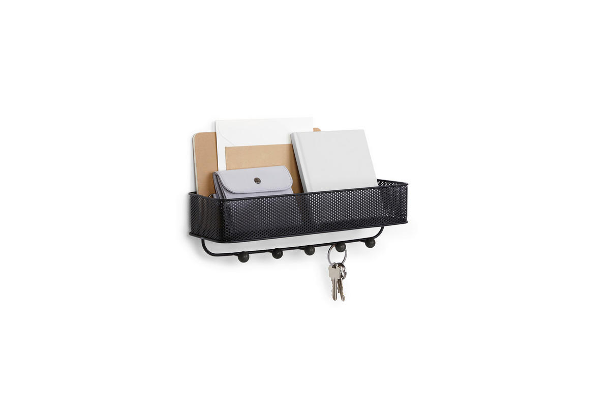 VISEĆI ORGANIZATOR  - smeđa/crna, Basics, metal (9/9/32cm) - Umbra