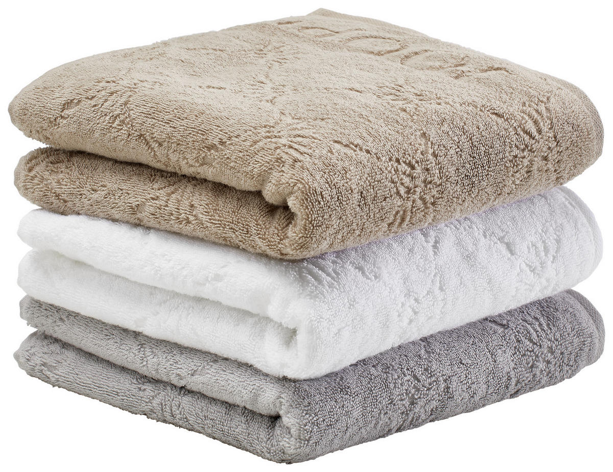 HANDTUCH Uni Cornflower Sandfarben  - Sandfarben, Design, Textil (50/100cm) - Joop!