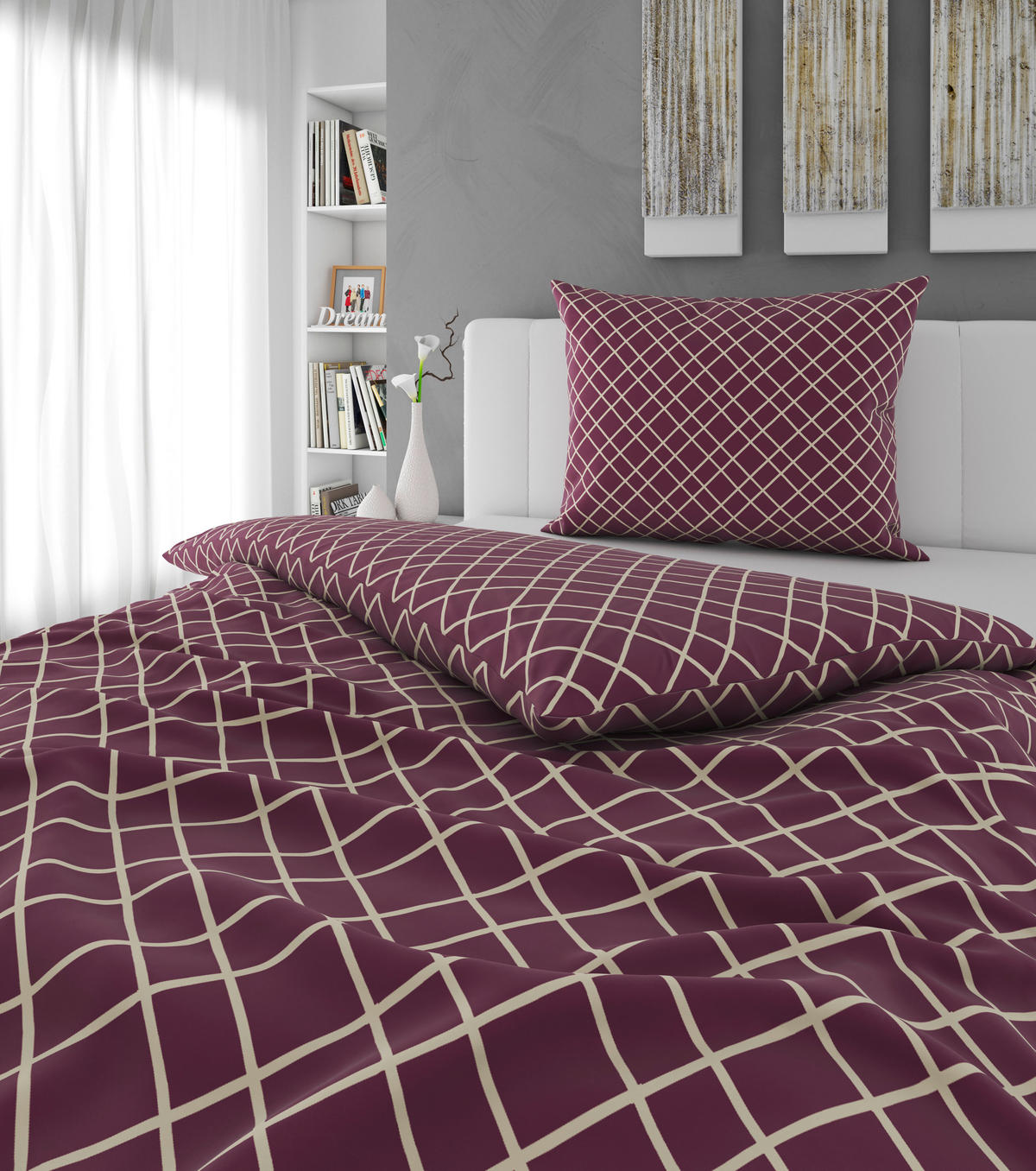 BETTWÄSCHE 2-teilig Flanell 140/200 cm  - Mauve, KONVENTIONELL, Textil (140/200cm) - Esposa
