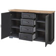SIDEBOARD  in 165/102/41 cm  - Schwarz/Graphitfarben, Design, Holzwerkstoff/Metall (165/102/41cm) - Landscape